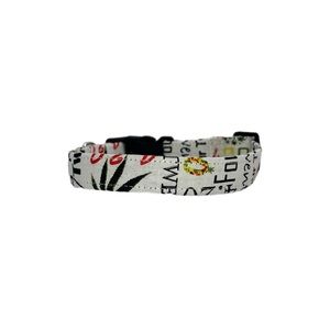 0.75” White 420 Dog Collar